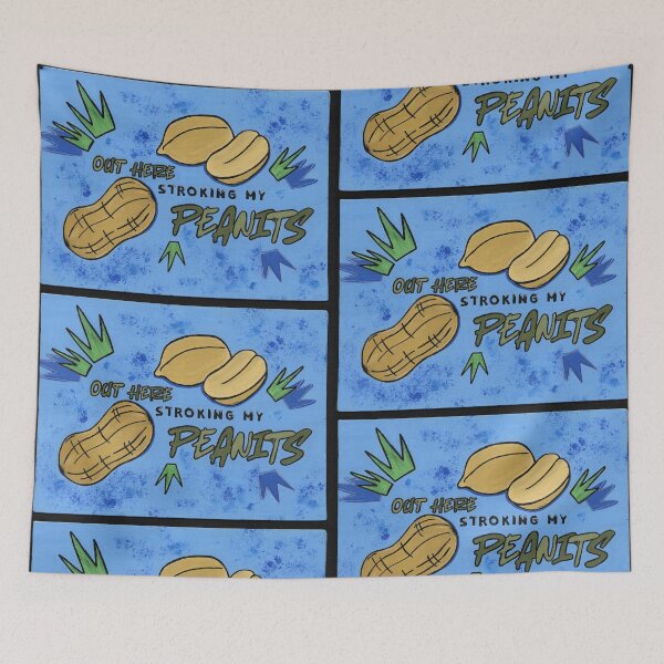 Item preview, Stroking My Peanits - Bold Acrylic Painting designed and sold by FoulfaeriePrint.