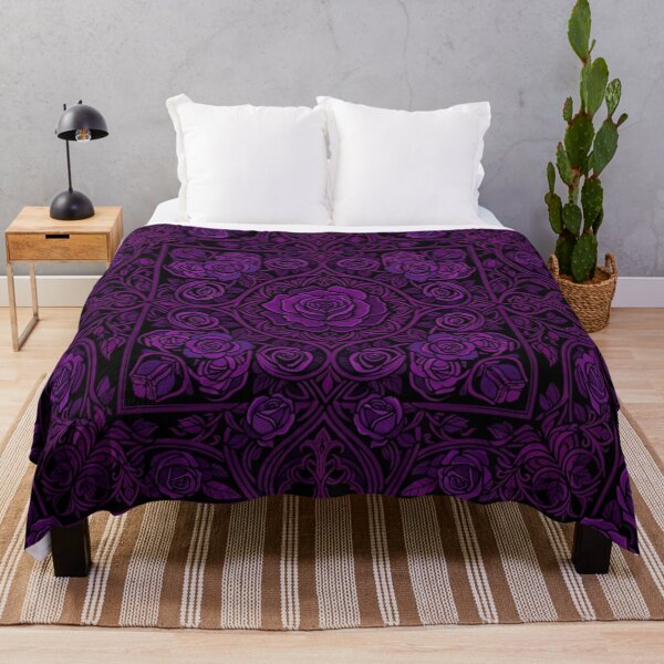 Item preview, Dark Purple Gothic Rose Pattern Mandala designed and sold by Owcomm.