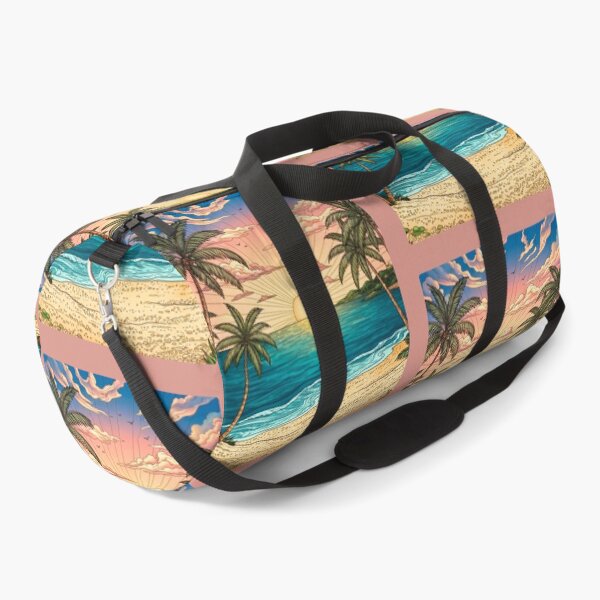 Item preview, Serene Tropical Beach Sunset - Coastal Landscape Art designed and sold by ScenicRoute66.