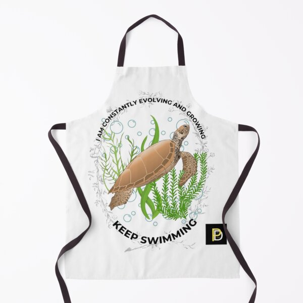 Item preview, Keep Swimming Sea Turtle Inspirational Aesthetic designed and sold by SMinimalist613.