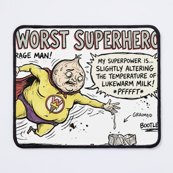 Item preview, World's Worst Superhero – Funny Bootleg Comic designed and sold by Maria Garcia´s.