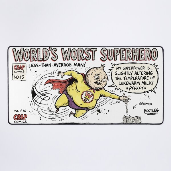 Item preview, World's Worst Superhero – Funny Bootleg Comic designed and sold by Maria Garcia´s.