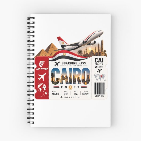 Item preview, Cairo Boarding Pass | Cairo Flight Ticket Art | Ancient Egyptian Horus Design  designed and sold by GulfSignature.
