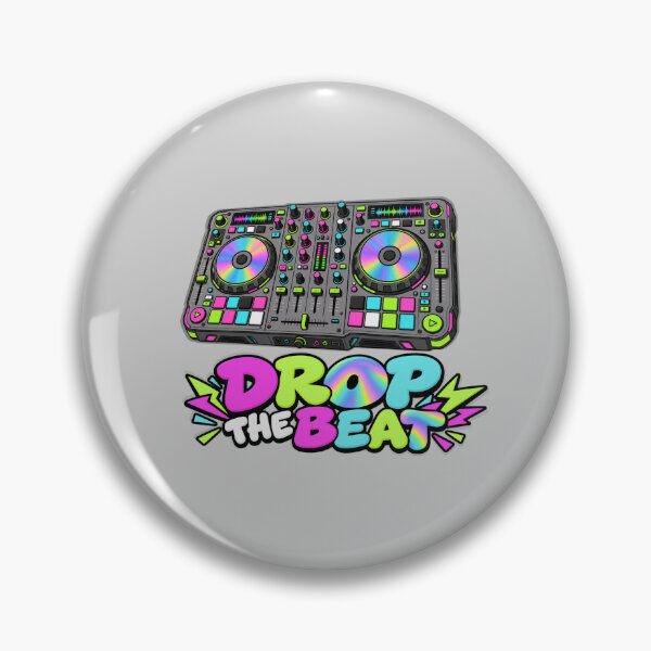Item preview, Drop The Beat – Neon DJ Music Graphic T-Shirt designed and sold by Aimetoi.