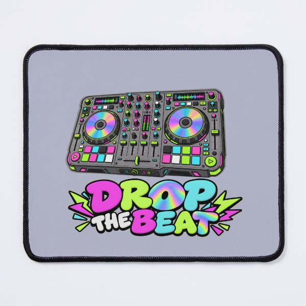 Item preview, Drop The Beat – Neon DJ Music Graphic T-Shirt designed and sold by Aimetoi.
