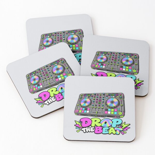 Item preview, Drop The Beat – Neon DJ Music Graphic T-Shirt designed and sold by Aimetoi.