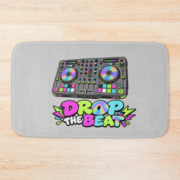 Item preview, Drop The Beat – Neon DJ Music Graphic T-Shirt designed and sold by Aimetoi.