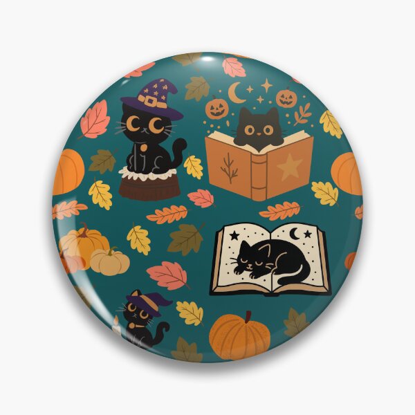 Item preview, Witch black cat with yellow eyes designed and sold by BigfeetLittlepaws.