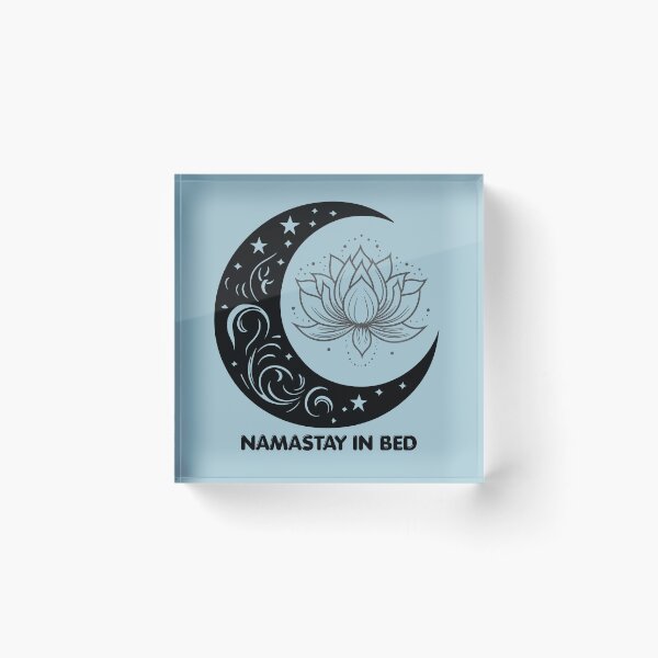 Item preview, Namastay in Bed Lotus blossom - moon - stars designed and sold by 247DesignStudio.