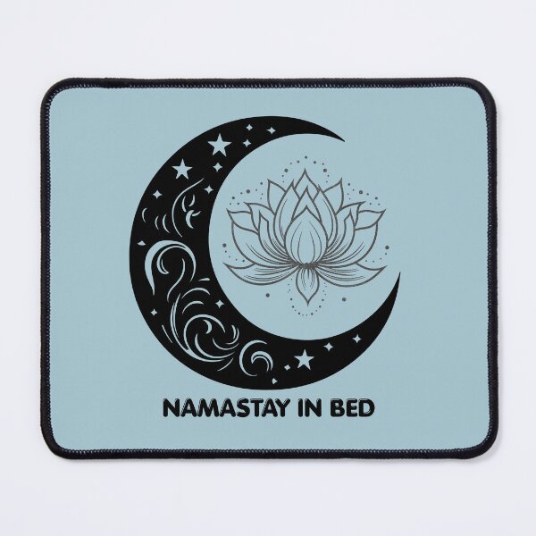Item preview, Namastay in Bed Lotus blossom - moon - stars designed and sold by 247DesignStudio.