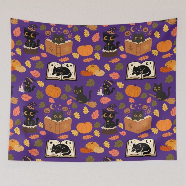 Item preview, Witch black cat with yellow eyes designed and sold by BigfeetLittlepaws.
