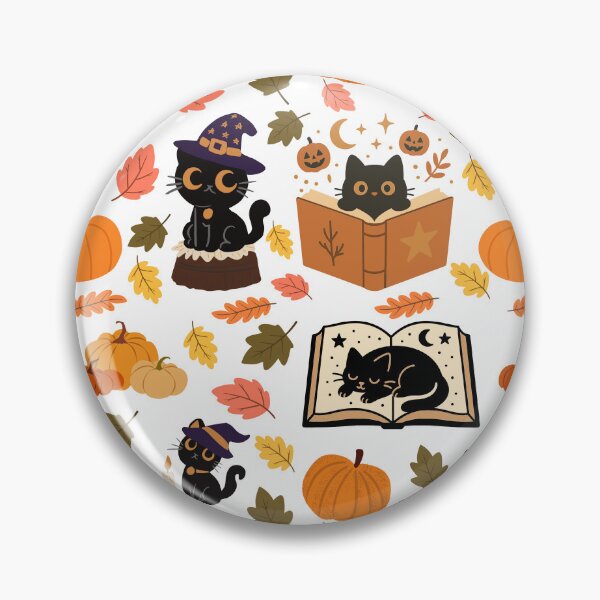 Item preview, Witch black cat with yellow eyes designed and sold by BigfeetLittlepaws.