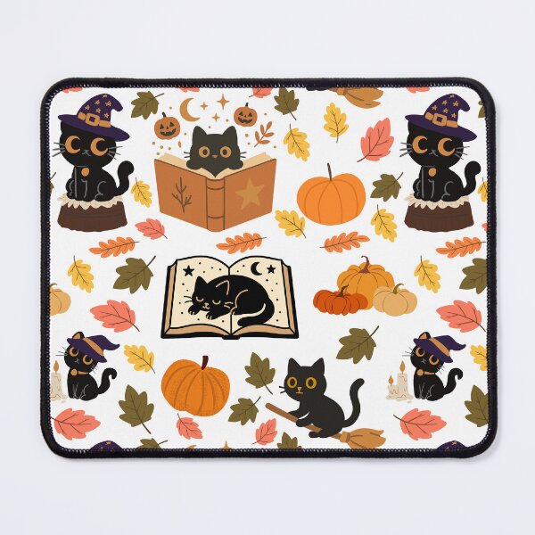 Item preview, Witch black cat with yellow eyes designed and sold by BigfeetLittlepaws.