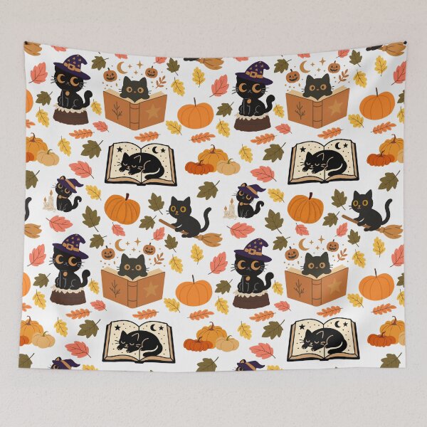 Item preview, Witch black cat with yellow eyes designed and sold by BigfeetLittlepaws.