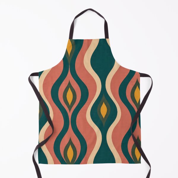 Item preview, Retro Wavy Ogee Flame Pattern designed and sold by LuisWorks.