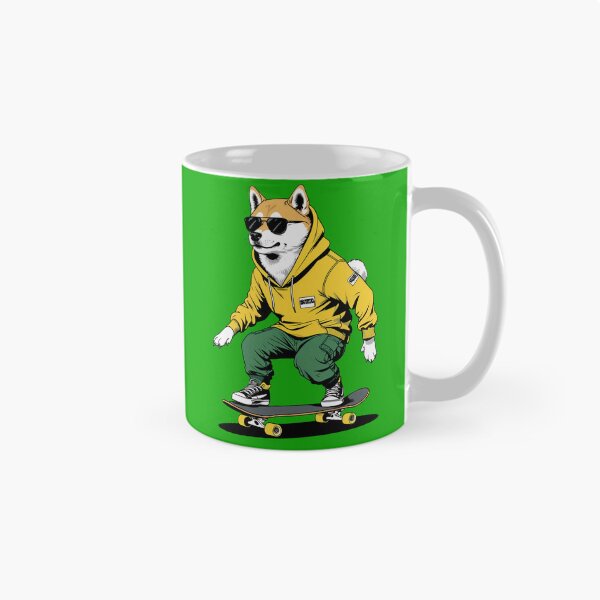 Item preview, Cool Skateboarding Shiba Inu designed and sold by Structure-Blue.