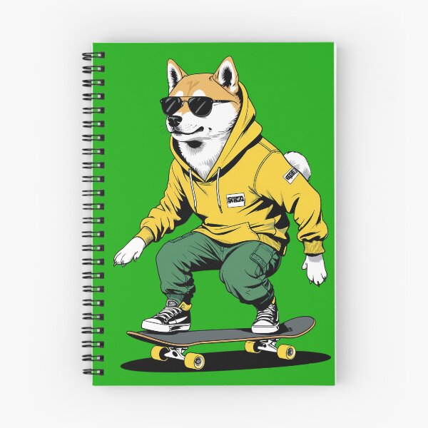Item preview, Cool Skateboarding Shiba Inu designed and sold by Structure-Blue.