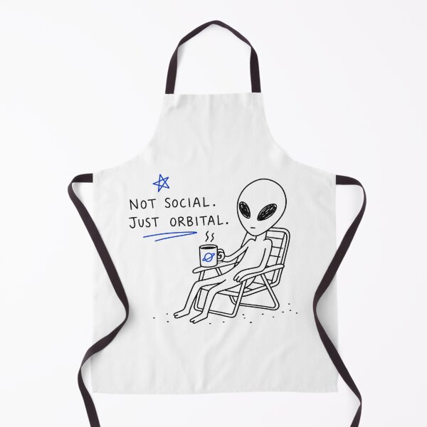 Item preview, Not Social Just Orbital – Funny Alien Coffee Design designed and sold by Mavriboy.