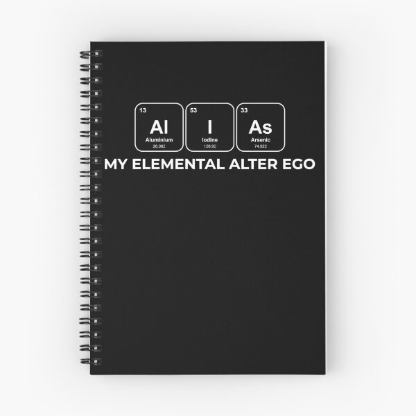 Item preview, AlIAs My elemental alter ego Chemistry Pun designed and sold by netwales.
