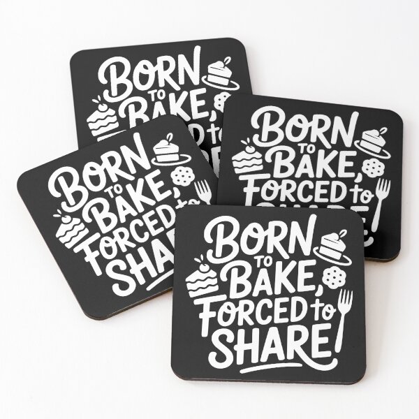 Item preview, Born to Bake, Forced to Share designed and sold by theartfulaspie.