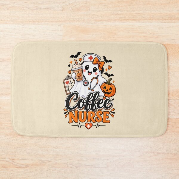 Item preview, Coffee Nurse Halloween Gift Cute Ghost Nurse Style designed and sold by Corvoria.