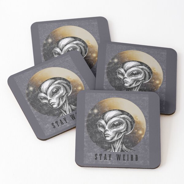 Item preview, Stay Weird Vintage Alien Space Design designed and sold by AhmadAnnaPrints.