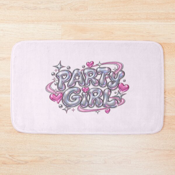 Item preview, Party Girl Chrome Chrome Bubble Text designed and sold by Inkworksbyshery.