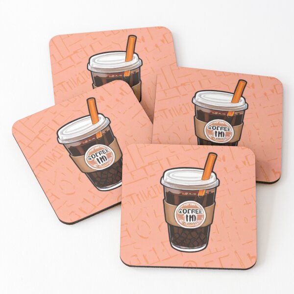 Item preview, Retro Iced Coffee Cup Graphic Illustration – Aesthetic Coffee Lover Art designed and sold by BLUESKY11a.