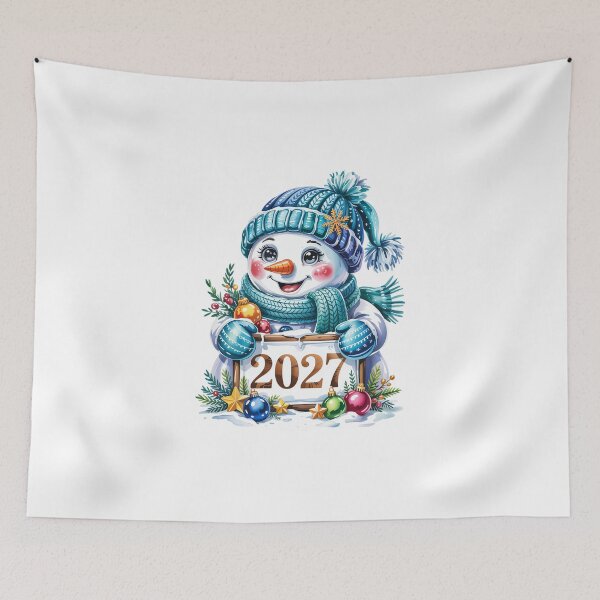 Item preview, Snowman with 2027 Sign designed and sold by jkrphoto.