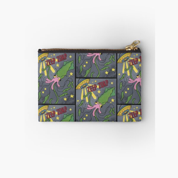 Item preview, 'Zeep Zorp’ Bright and Bold Acrylic Alien Squid Painting designed and sold by FoulfaeriePrint.