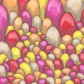 Artwork thumbnail, Painted Rocks by A-P-Ink