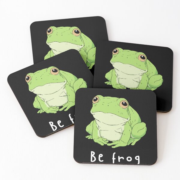 Item preview, Be Frog Cute Green Toad | Wholesome Cottagecore Animal Art designed and sold by kuwagatamushi.