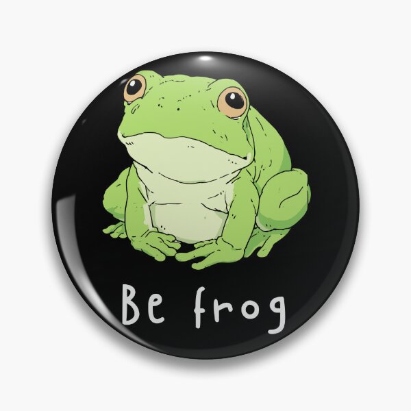 Item preview, Be Frog Cute Green Toad | Wholesome Cottagecore Animal Art designed and sold by kuwagatamushi.