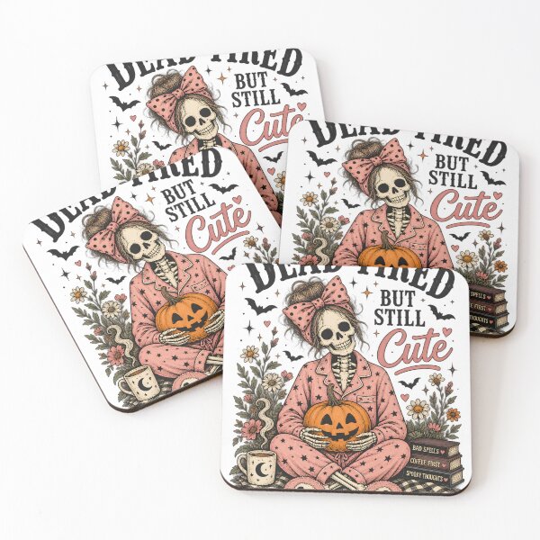 Artikelvorschau, Totgemütliches, aber immer noch niedliches Halloween-Skelett entworfen und verkauft von Nordo Studio.