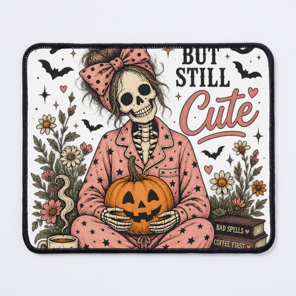 Item preview, Dead Tired But Still Cute Halloween Skeleton designed and sold by Nordo Studio.