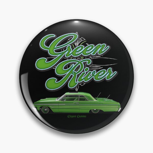 Item preview, 1964 Impala Green River with text - Lowrider, Kustom, Hot Rod, Muscle Car designed and sold by Elegant Customs.