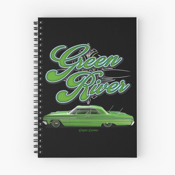 Item preview, 1964 Impala Green River with text - Lowrider, Kustom, Hot Rod, Muscle Car designed and sold by Elegant Customs.
