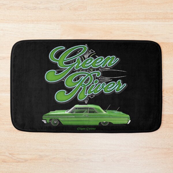 Item preview, 1964 Impala Green River with text - Lowrider, Kustom, Hot Rod, Muscle Car designed and sold by Elegant Customs.