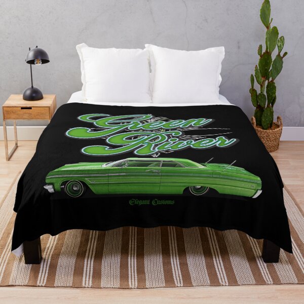 Item preview, 1964 Impala Green River with text - Lowrider, Kustom, Hot Rod, Muscle Car designed and sold by Elegant Customs.