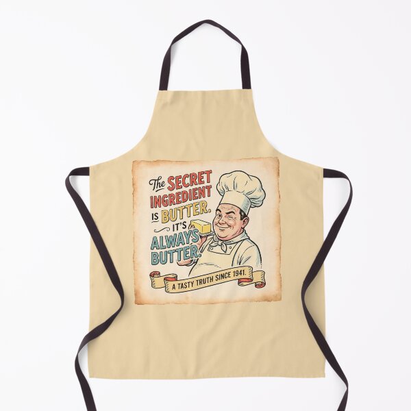 Item preview, Chef Promotes Butter Enthusiastically designed and sold by ThreadRiotTees.