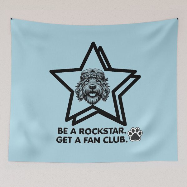 Item preview, Be a Rockstar - Boho/Dog lover humor designed and sold by 247DesignStudio.