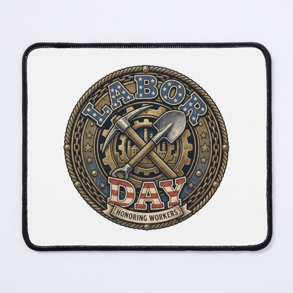 Item preview, Labor Day Craftsman Shirt - Vintage Trade Badge Tee designed and sold by relso.