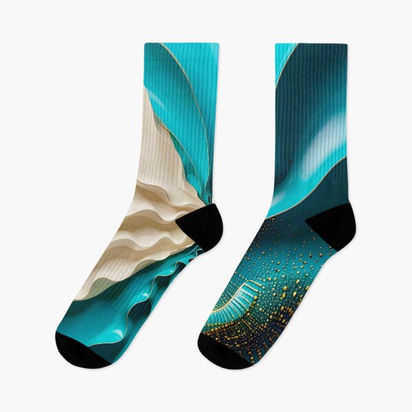 Item preview, Ocean Turquoise and Alabaster Ribbon Vortex designed and sold by Vicky Brago-Mitchell®.