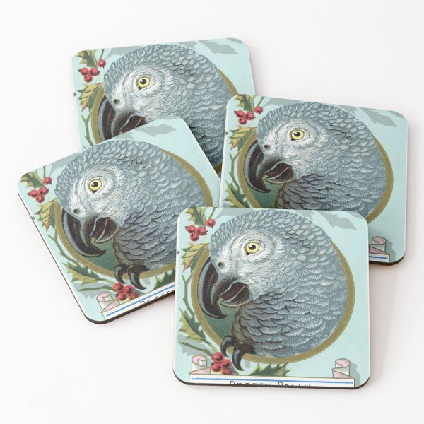 Item preview, Christmas Parrot - Weird Victorian Christmas greetings designed and sold by forgottenbeauty.