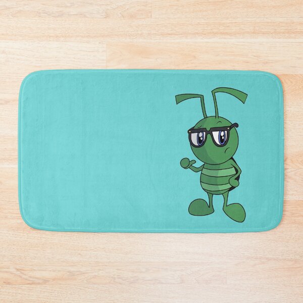 Item preview, Cute Kawaii Green Bug with Glasses - Smart Nerdy Cozy Critter Cartoon designed and sold by CozyCritters8.