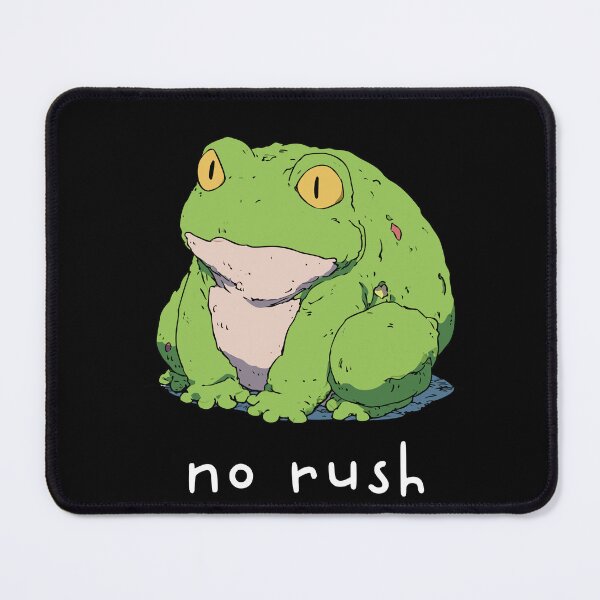Item preview, No Rush Chonky Green Toad | Wholesome Relatable Animal Art designed and sold by kuwagatamushi.