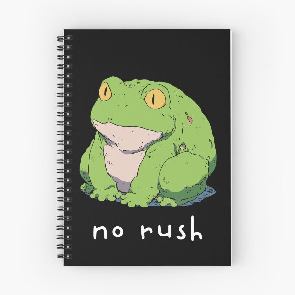 Item preview, No Rush Chonky Green Toad | Wholesome Relatable Animal Art designed and sold by kuwagatamushi.