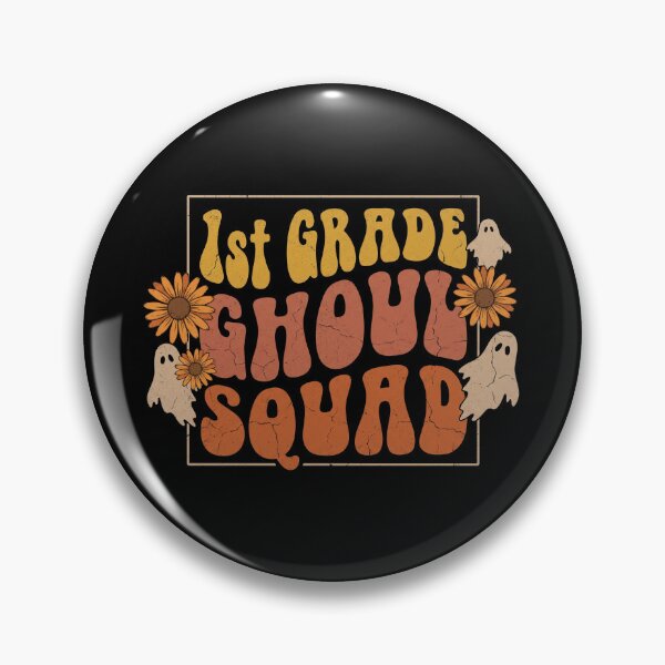 Item preview, 1st Grade Ghoul Squad Retro Wavy Halloween Ghosts First Grade Teacher designed and sold by TeNovaStudio ⭐⭐⭐⭐⭐.