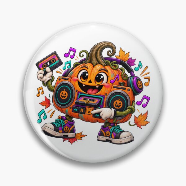Item preview, Pumpkin Boombox – Retro Halloween Cassette Music designed and sold by The Cutting Room.