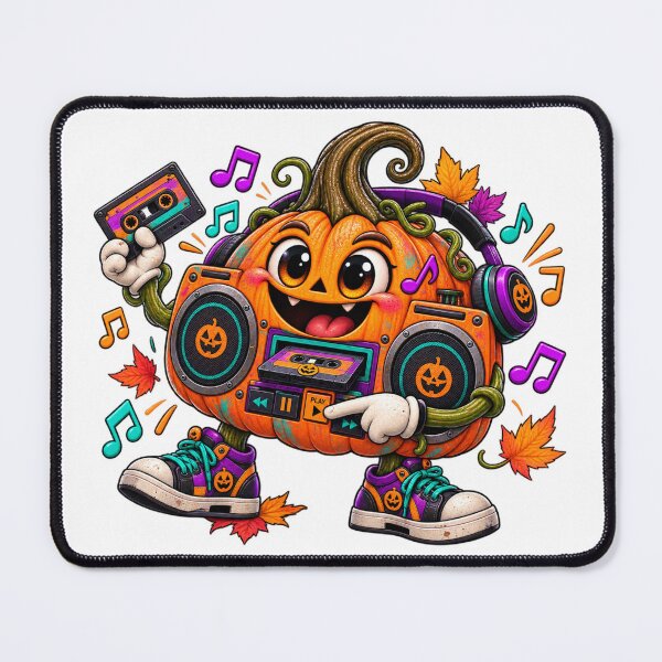 Item preview, Pumpkin Boombox – Retro Halloween Cassette Music designed and sold by The Cutting Room.